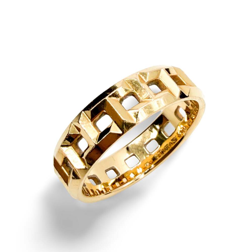 Tiffany T True Wide Ring 18K Rose Gold #352352F99B